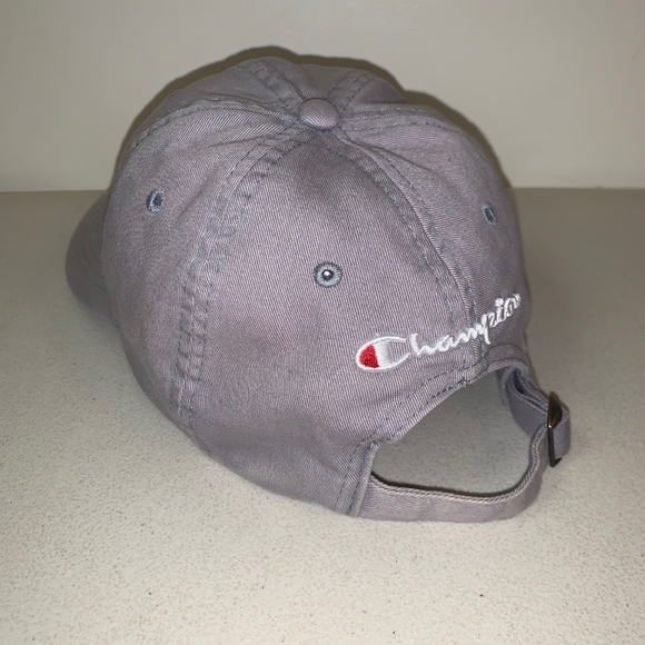 CHAMPION Classic Gray Adjustable Hat Cap - Picture 3 of 6